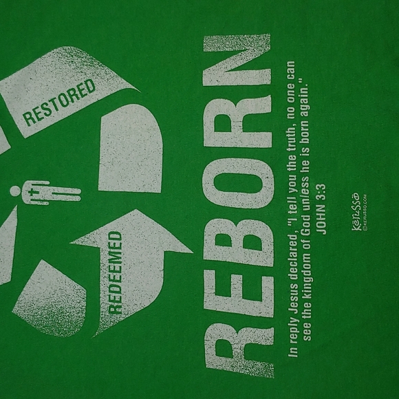 Reborn Scripture tshirt John 3:3 - Picture 3 of 6